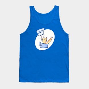 Robot & Kittycat say VOTE! Tank Top